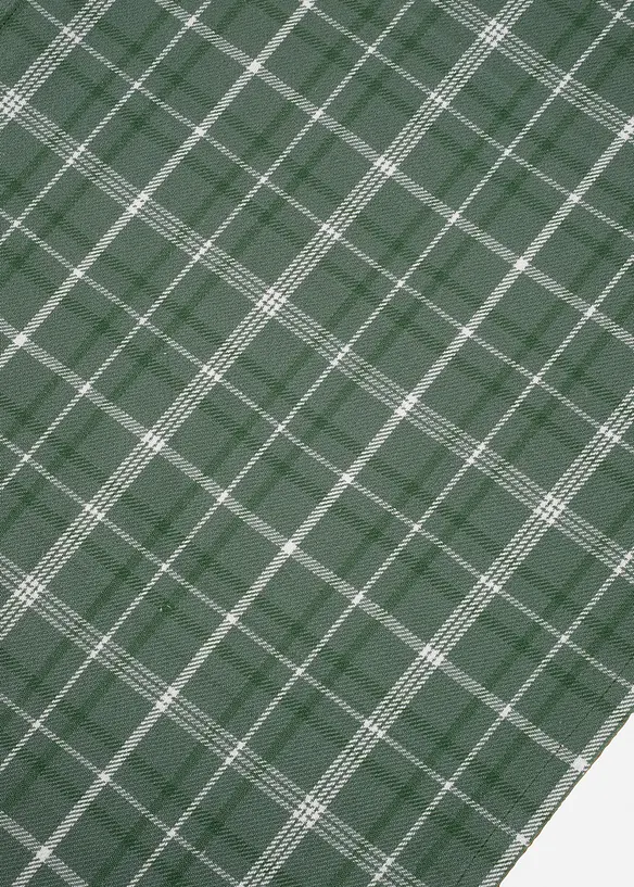 Bordløper i økologisk bomull med rutemønster, bonprix