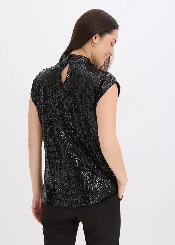 Jumpsuit med paljetter, bonprix