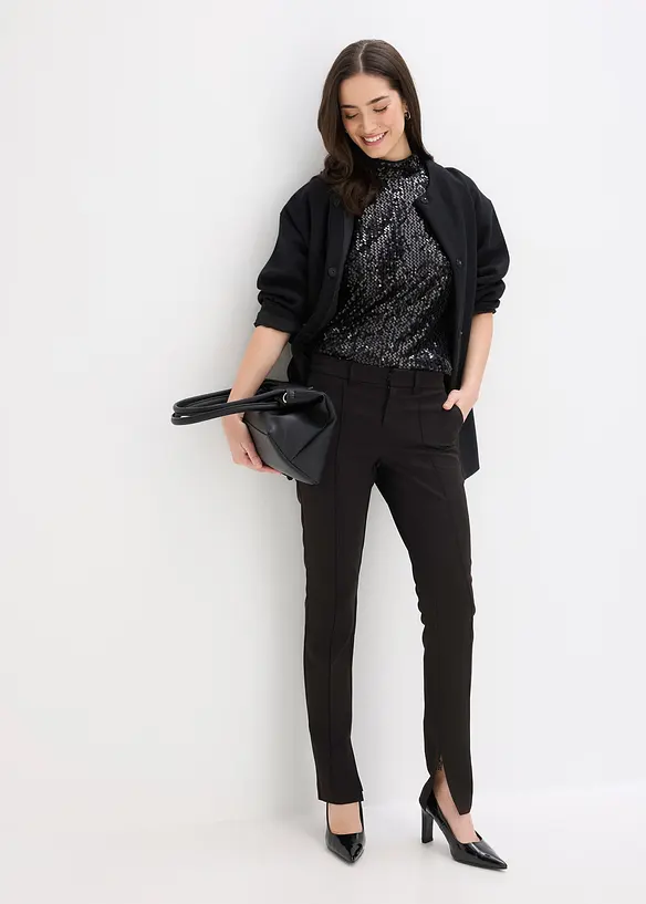 Jumpsuit med paljetter, bonprix