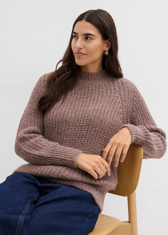 Grovstrikket genser, bonprix