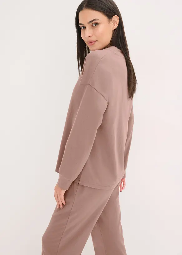 Loungewear-kosedress i myk bomull, oversized, bonprix