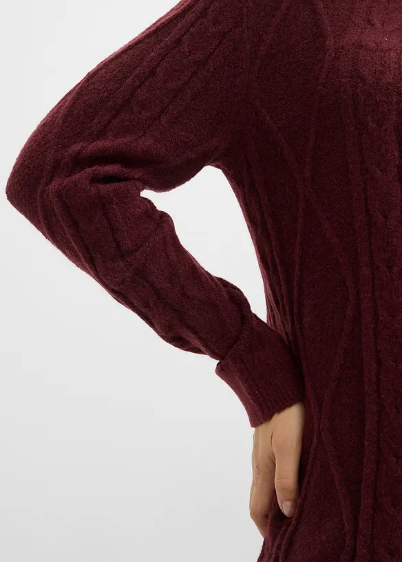 Kabelstrikket kjole, bonprix