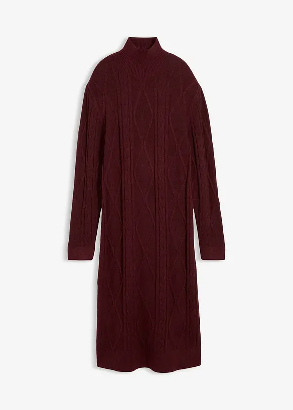 Kabelstrikket kjole, bonprix