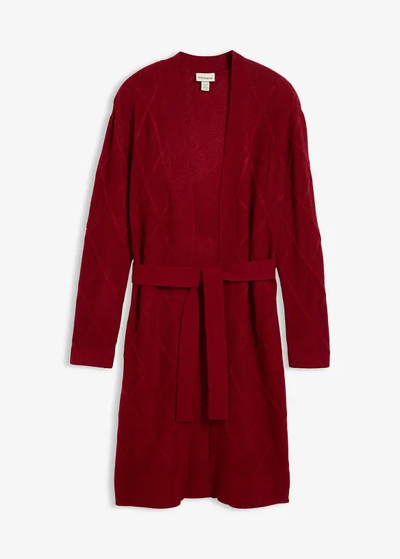 Kabelstrikket coatigan, bonprix