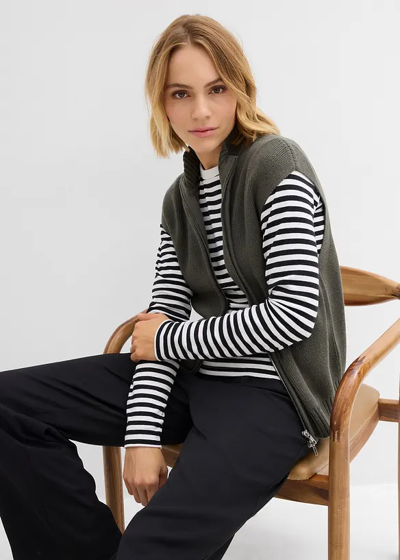 Strikket vest, bonprix