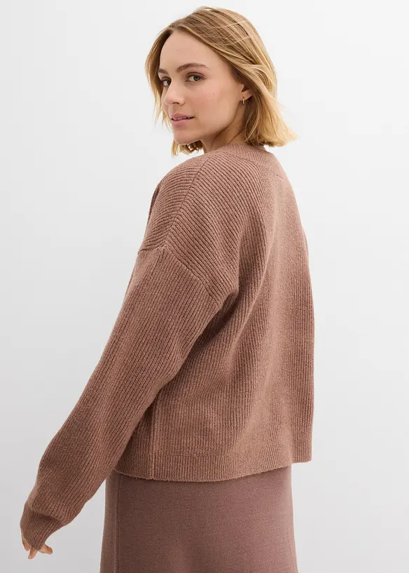Oversized strikkejakke, bonprix