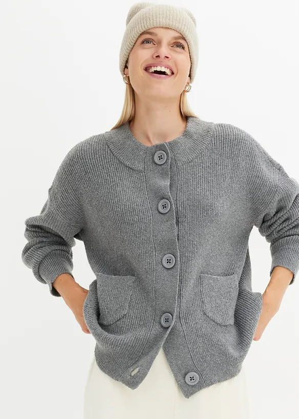 Oversized strikkejakke, bonprix