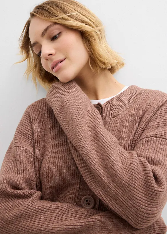 Oversized strikkejakke, bonprix