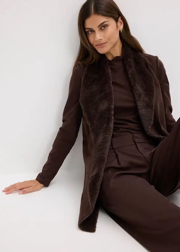 Vest i fuskepels, bonprix