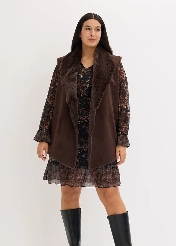 Vest i fuskepels, bonprix