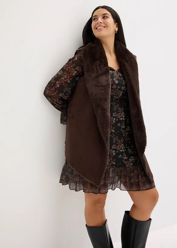 Vest i fuskepels, bonprix