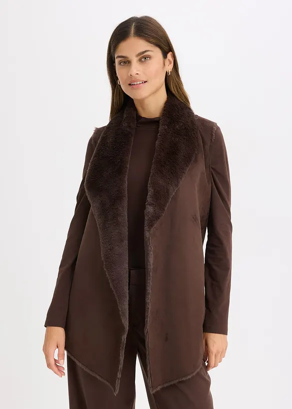 Vest i fuskepels, bonprix