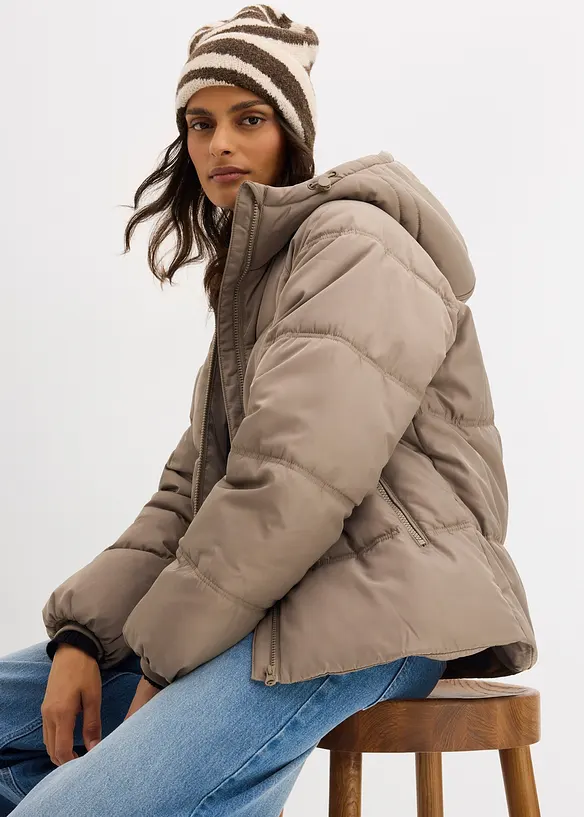 Oversized, vattert jakke, bonprix