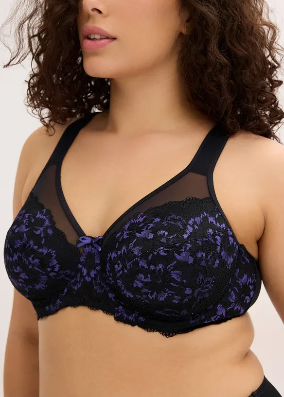 Minimizer-BH med polstrede stropper og delikat blonde, bonprix