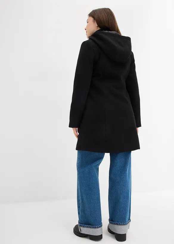 Kåpe med hette og legg, A-fasong, bonprix