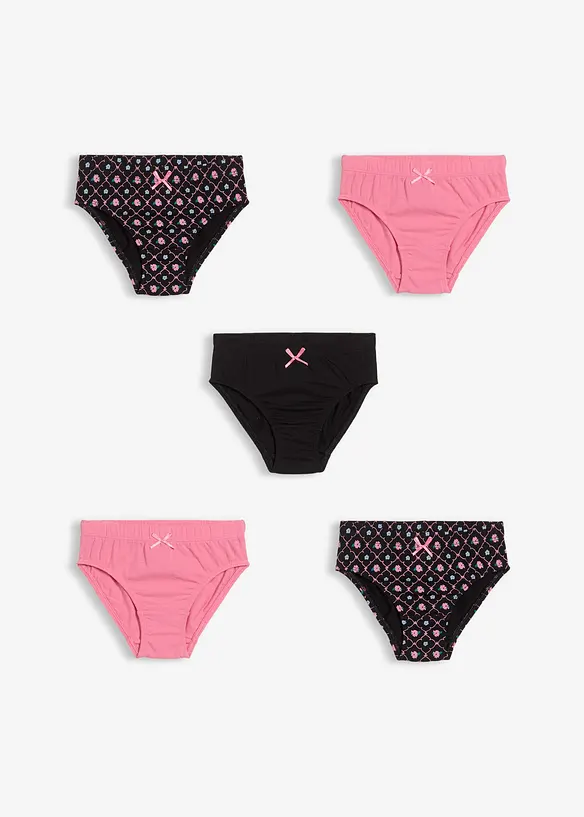 Truse med myk, økologisk bomull (5-pack), bonprix