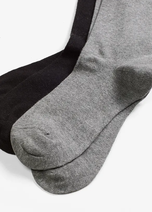 Sokker i ullmiks med økologisk bomull (2-pack), bonprix