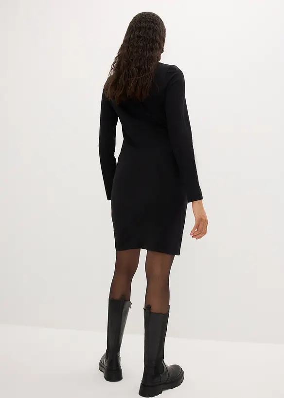 Jerseykjole med V-hals (2-pack), bonprix