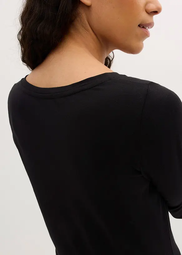 Jerseykjole med V-hals (2-pack), bonprix