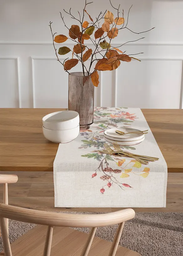 Bordløper med lin, bonprix