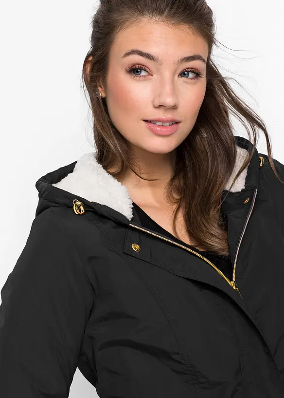 Parkas med pilefleece, bonprix