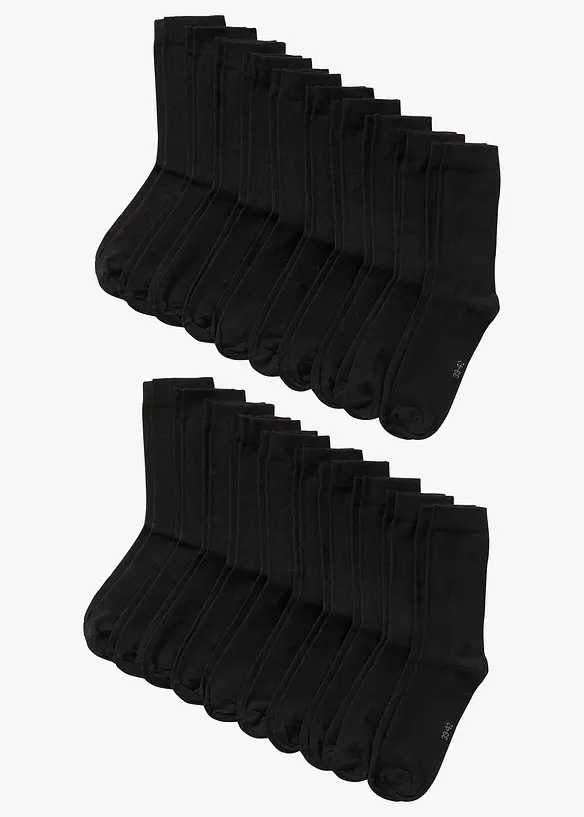 Sokker med økologisk bomull (20-pack), bonprix