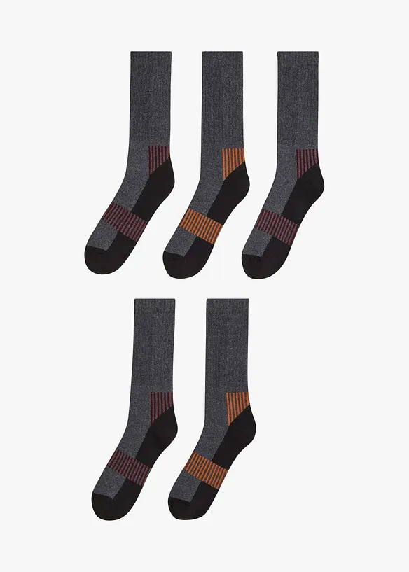 Termo-tennissokker (5-pack) med innvendig frotté, bonprix