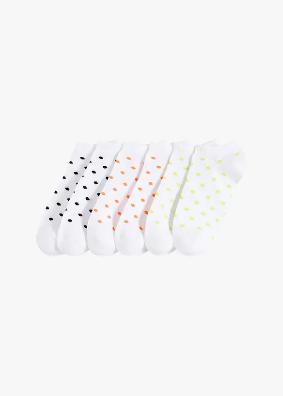 Lave sokker med økologisk bomull (6-pack), bonprix