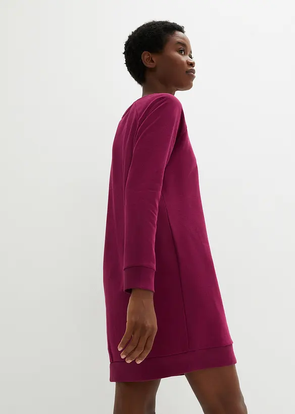 Sweatshirtkjole i myk frottè, bonprix