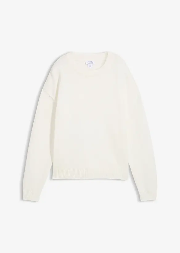 Oversized genser i 100% bomull, bonprix