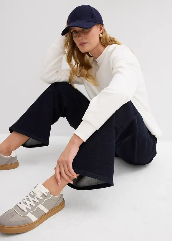 Oversized sweatshirt i 100% økologisk bomull, bonprix