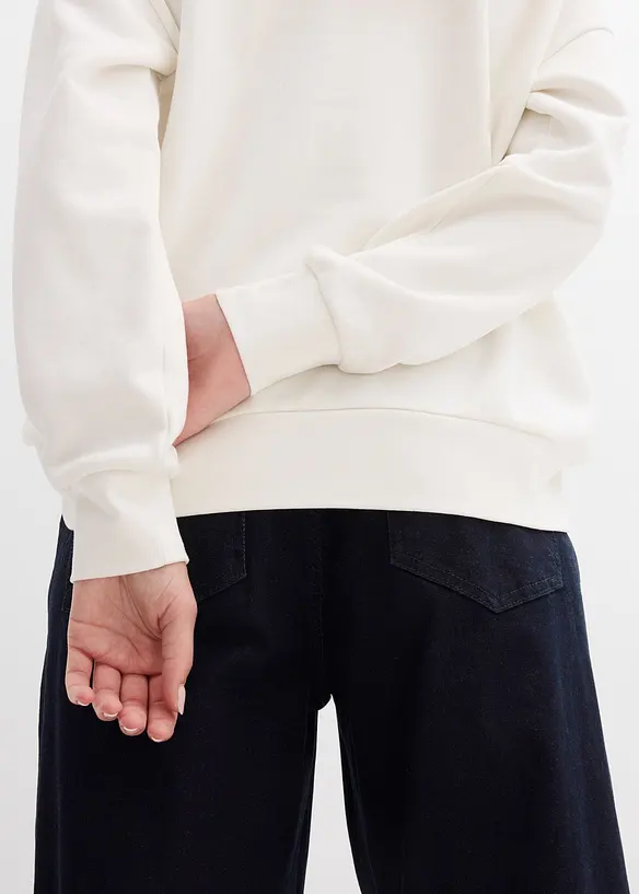 Oversized sweatshirt i 100% økologisk bomull, bonprix
