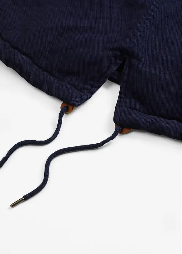 Lang, vattert parkas, bonprix