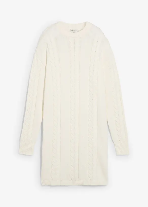 Strikket kjole i 100% bomull, bonprix