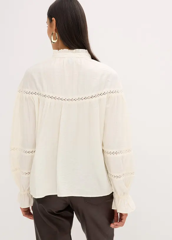 Slip on-bluse av fin viskosemiks, bonprix