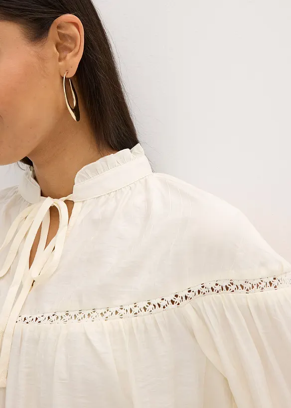 Slip on-bluse av fin viskosemiks, bonprix