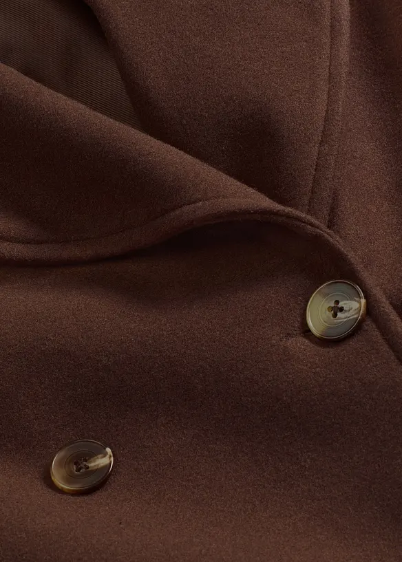 Oversized kåpe i ullstil, bonprix