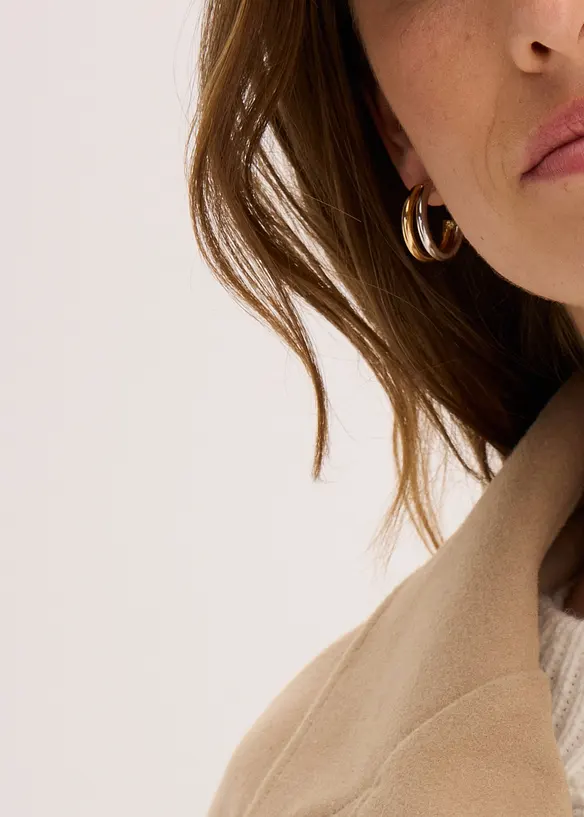 Oversized kåpe i ullstil, bonprix