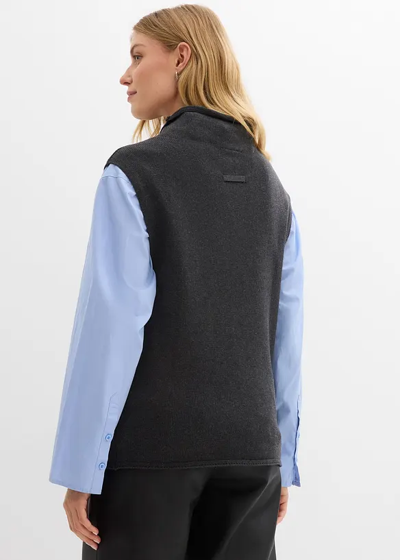 Strikket vest i 100% bomull, bonprix