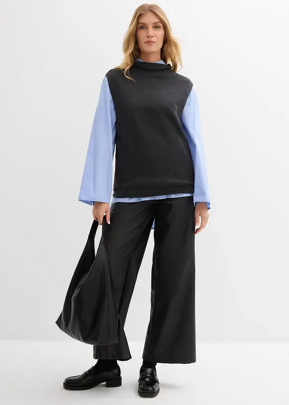 Strikket vest i 100% bomull, bonprix