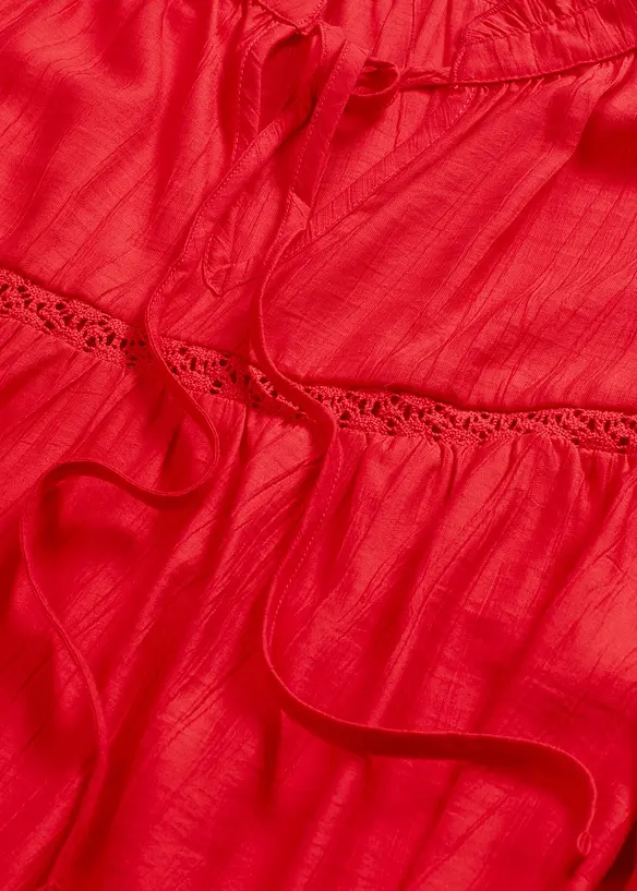 Slip on-bluse av fin viskosemiks, bonprix
