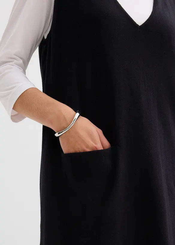 Strikket kjole i 100% bomull, bonprix