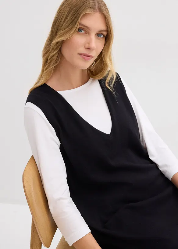 Strikket kjole i 100% bomull, bonprix