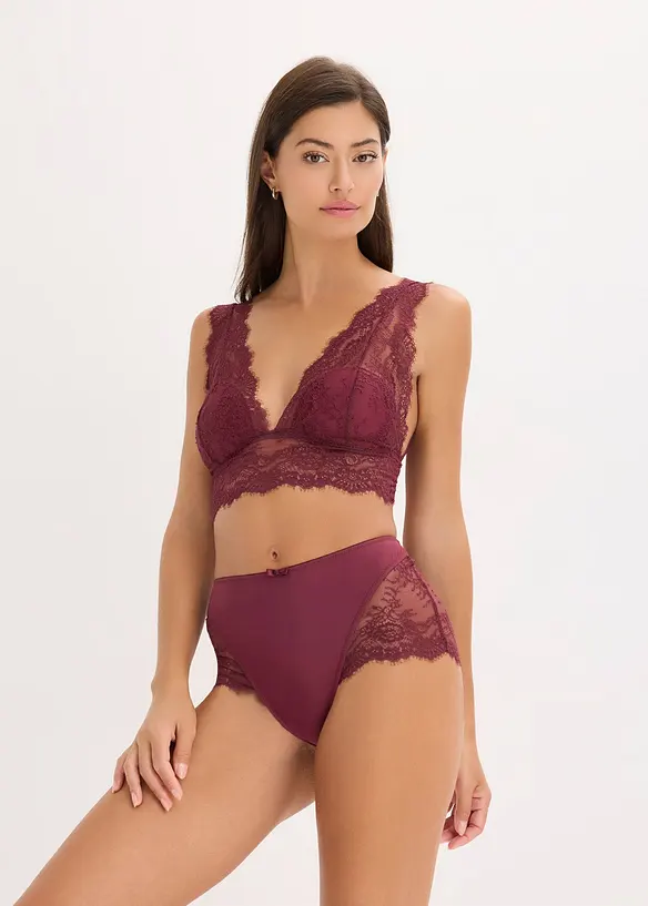 Bralette i tynt blondemateriale, bonprix