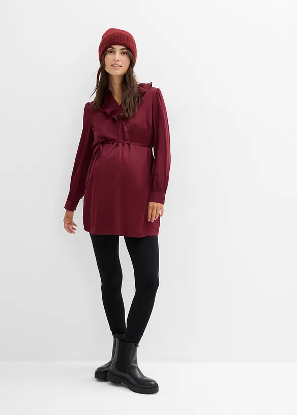 Mammabluse i myk sateng, bonprix