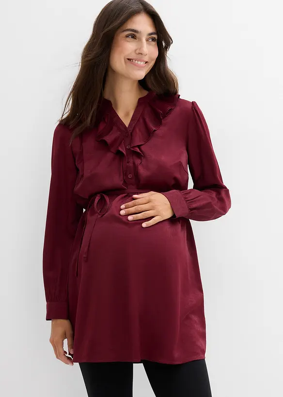 Mammabluse i myk sateng, bonprix
