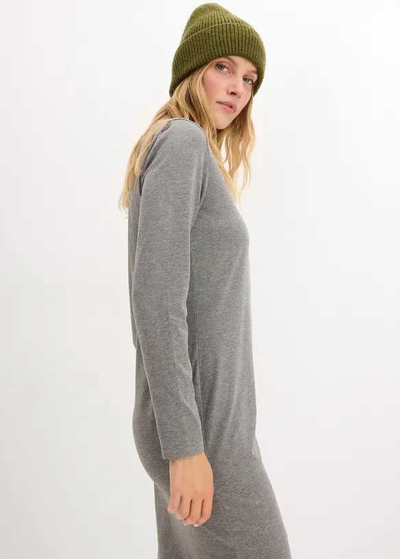 Jerseykjole med V-hals (2-pack), bonprix