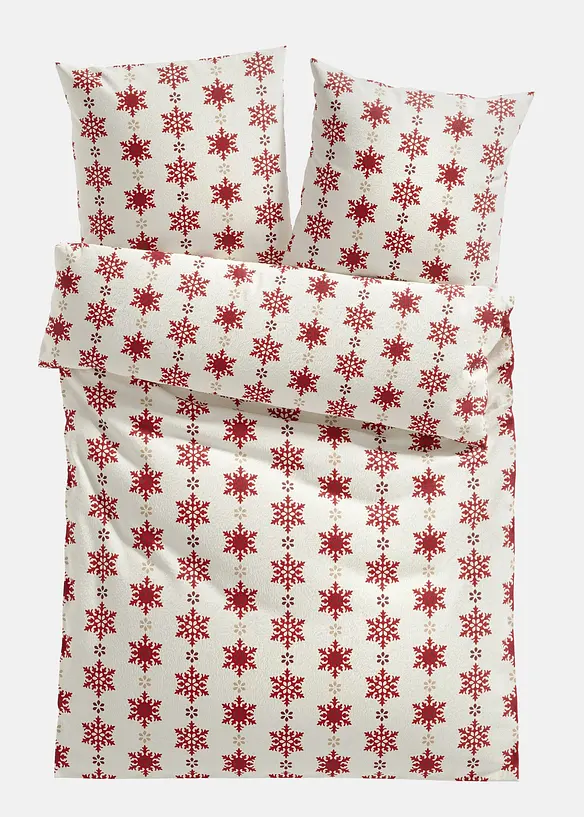Sengesett med snøfnugg, bonprix