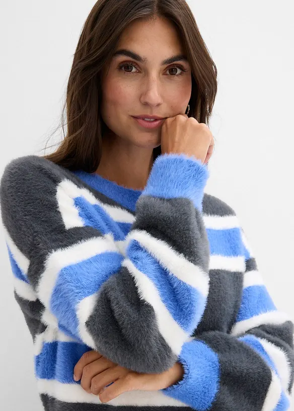 Oversized strikkegenser, bonprix