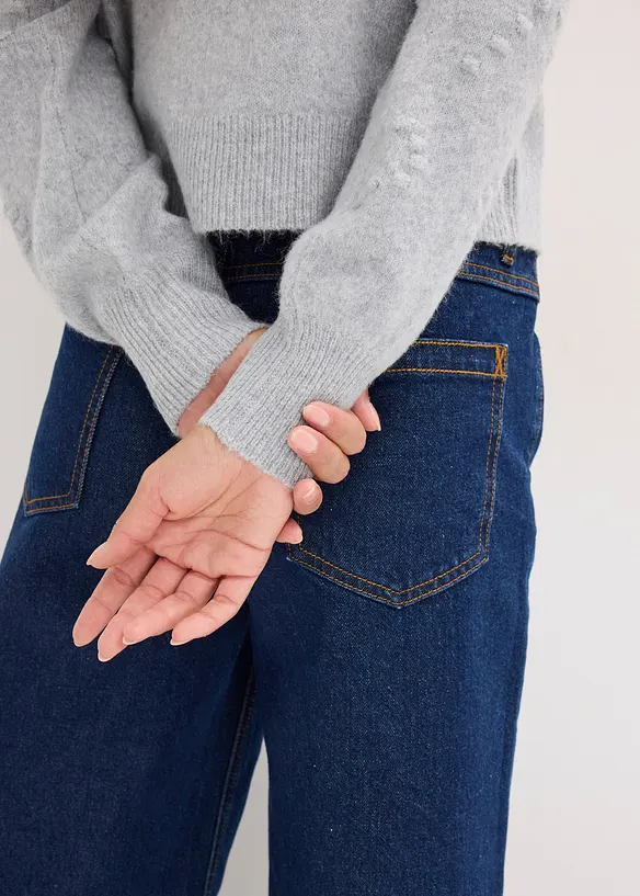 Cardigan med hullmønster, bonprix
